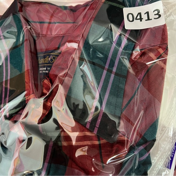 Panhandle Slim Western Pearl Snap Plaid Vintage Long Sleeve Mens Shirt 17 X 35 - Picture 9 of 9